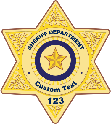 Custom Sheriff Badge Magnet