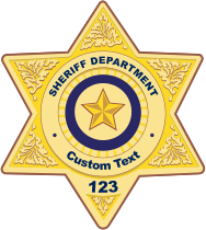 Custom Sheriff Badge Sticker