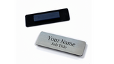 Custom Silver Rectangle Name Tag