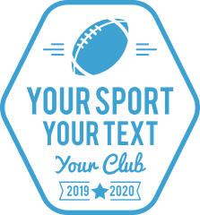 Custom Simple Color Football Team Sticker