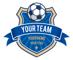 Custom Soccer Badge and Banner Sticker
