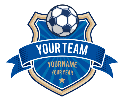 Custom Soccer Badge and Banner Sticker