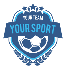Custom Soccer Badge with Leaves