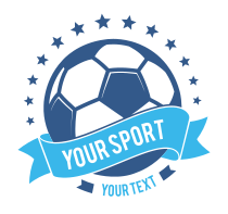 Custom Soccer Ball Banner with Stars