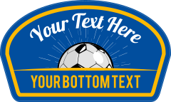 Custom Soccer Burst Patch Sticker