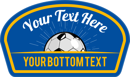 Custom Soccer Burst Patch Sticker
