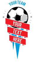 Custom Soccer Vertical Banner Sticker