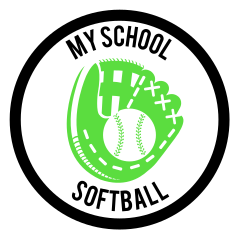 Custom Softball Mitt Circle Magnet