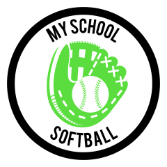Custom Softball Mitt Circle Sticker