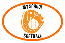 Custom Softball Mitt Oval Magnet