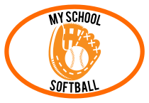 Custom Softball Mitt Oval Sticker