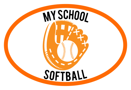 Custom Softball Mitt Oval Sticker