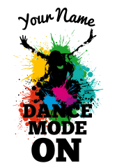 Custom Splashed with Color Dance Mode Sticker