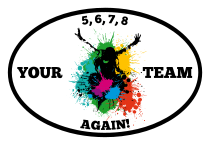 Custom Splashed with Color Dancer Oval Sticker