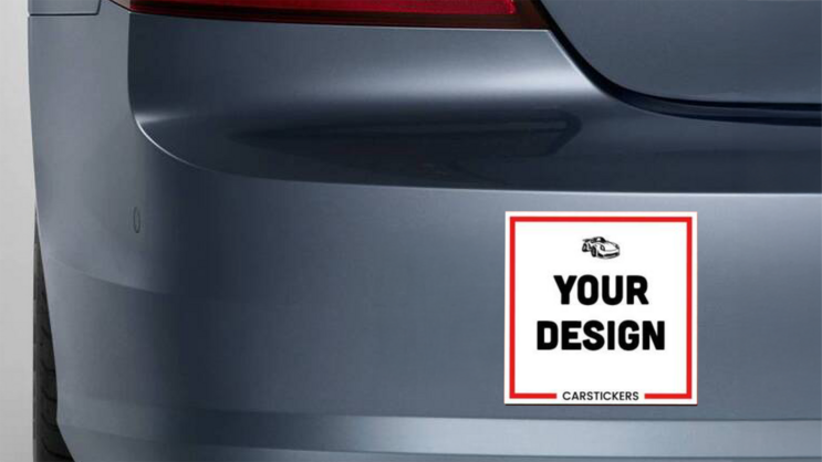 Custom Square Car Magnet