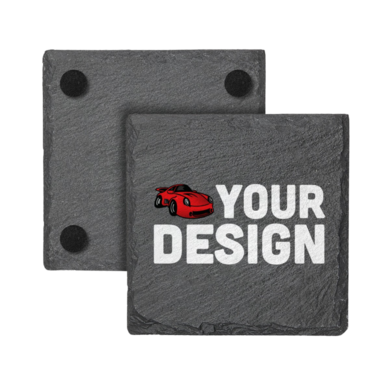 Custom Square Slate Coasters
