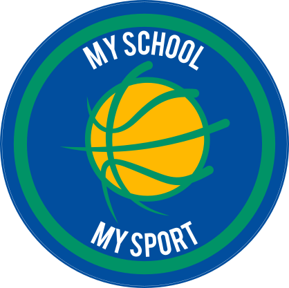 Custom Stylized Basketball Circle Sticker
