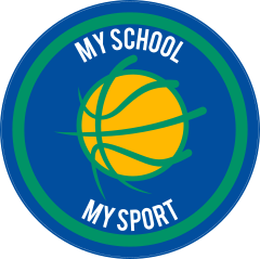 Custom Stylized Basketball Circle Sticker