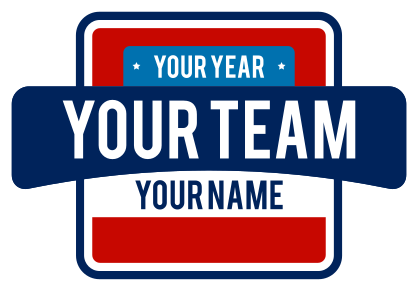 Custom Swim Team Square Sticker