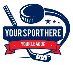 Custom Swooshing Puck Hockey Sticker