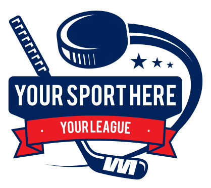 Custom Swooshing Puck Hockey Sticker