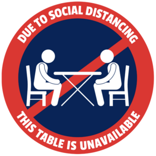 Keep Restaurant Guests Safe With The Social Distancing Table Stickers