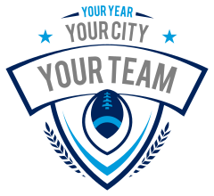 Custom Team Football Patch Sticker with Your Text