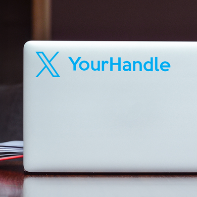 Custom Twitter Username Stickers