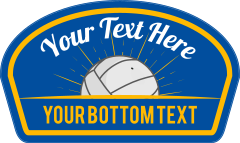 Custom Volleyball Shoulder Patch Sticker