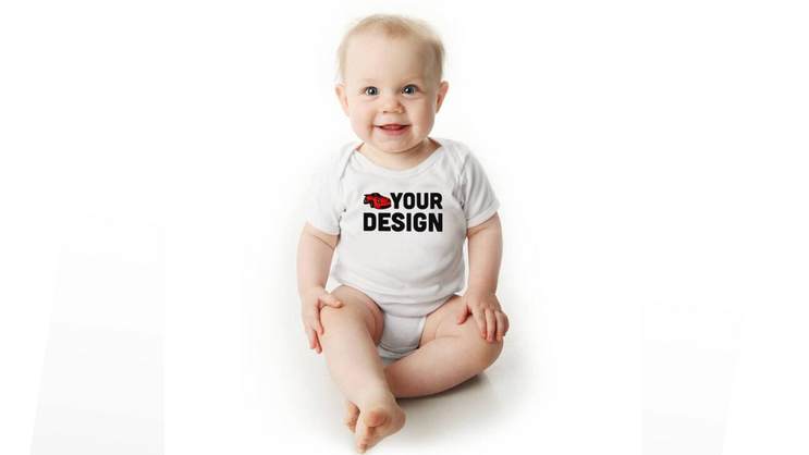 Custom White Baby Onesie