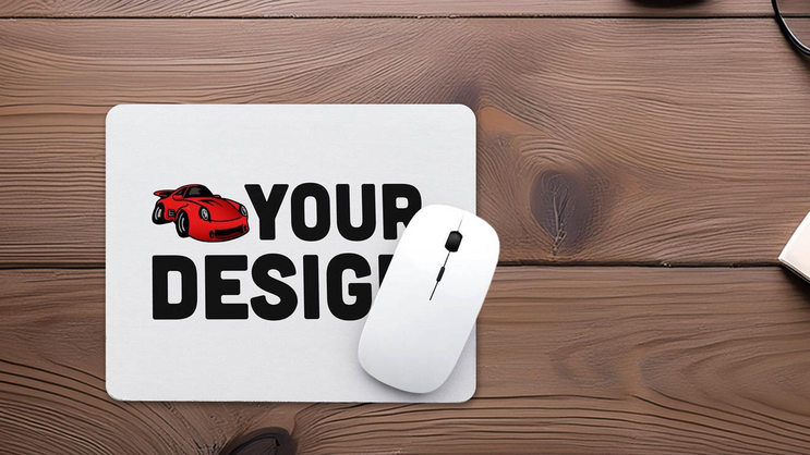 Custom White Mousepad