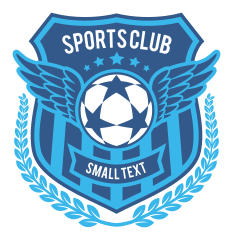 Custom Winged Shield Soccer Sticker