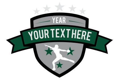 Custom Womens Track Discus Sticker