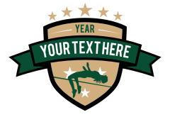 Custom Womens Track High Jump Sticker