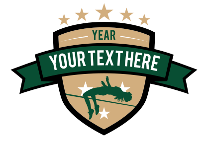 Custom Womens Track High Jump Sticker