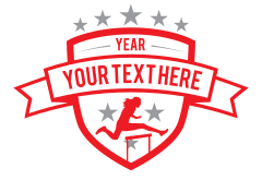 Custom Womens Track Hurdles Sticker