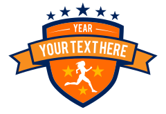 Custom Womens Track Sprinter Sticker