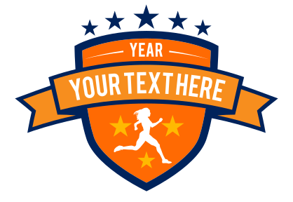 Custom Womens Track Sprinter Sticker