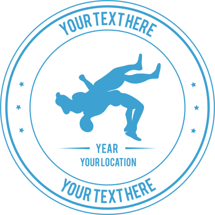 Custom Wrestling Belly to Back Transfer Sticker