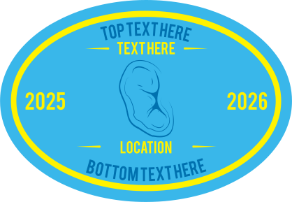 Custom Wrestling Ear Oval Sticker