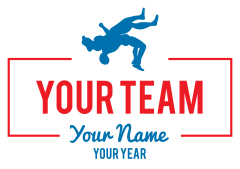 Custom Wrestling Team Color Sticker