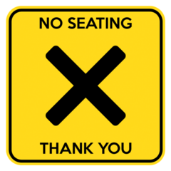 Customizable No Seating Table Sticker