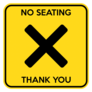 Customizable No Seating Table Sticker