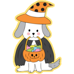 Cut Witch Dog Sticker