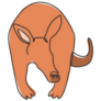 Cute Aardvark Nocturnal Mammal Sticker