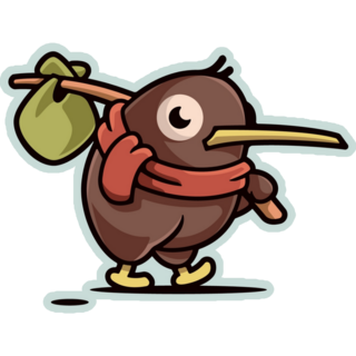 Cute Adorable Little Kiwi Bird Sticker