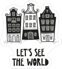 Cute Amsterdam Houses Sticker