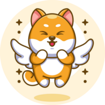 Cute Angle Shiba Sticker
