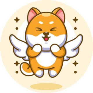 Cute Angle Shiba Sticker