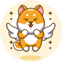 Cute Angle Shiba Sticker